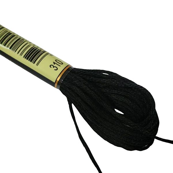 KnitWit Embroidery Thread 310 Black