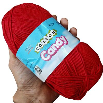 Cotton Candy Yarn 011 Crimson Red