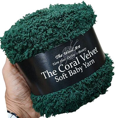 Coral Velvet Soft Baby Yarn 121 Dark Green