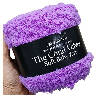 Coral Velvet Soft Baby Yarn 107 Violet