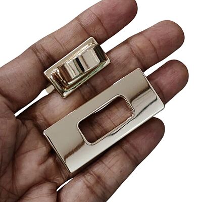 Bag Buckle Gold Rectangle 45mm
