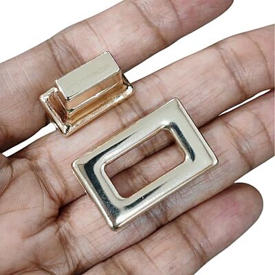 Bag Buckle Gold Rectangle 28mm