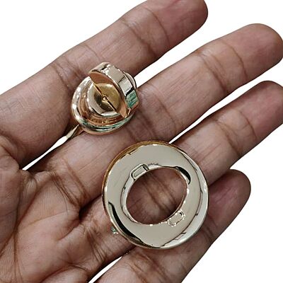Bag Buckle Gold Round 26 mm