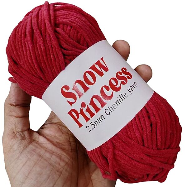 Snow Princess Chenille 117 Chilli Red Snow Princess Chenille 117 Chilli Red