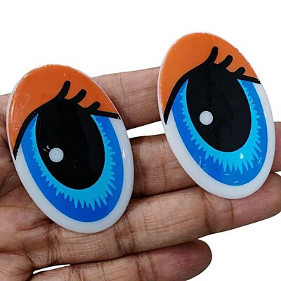Doll Eyes Cartoon Large- Orange