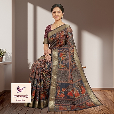 Black Printed Georgette Saree Black Printed Georgette Saree