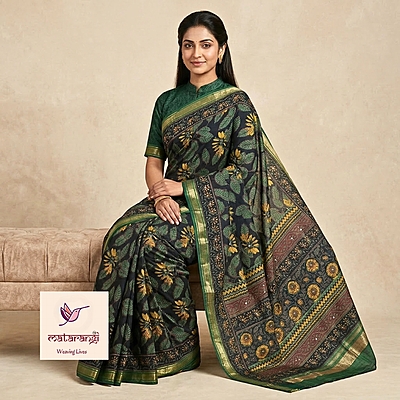 Matarangi Green Perth Silk Saree