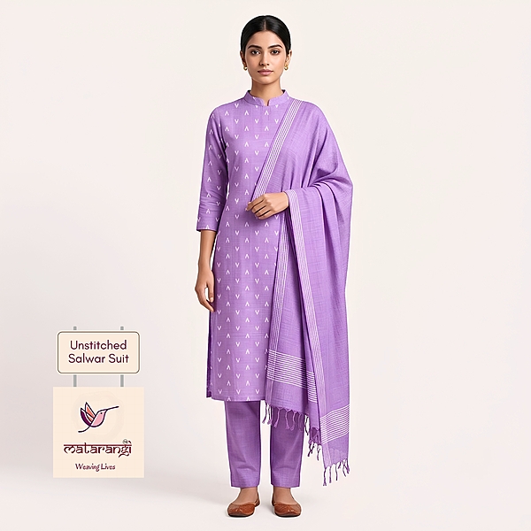 Matarangi Purple Woven Tussar Salwar Material Matarangi Purple Woven Tussar Salwar Material