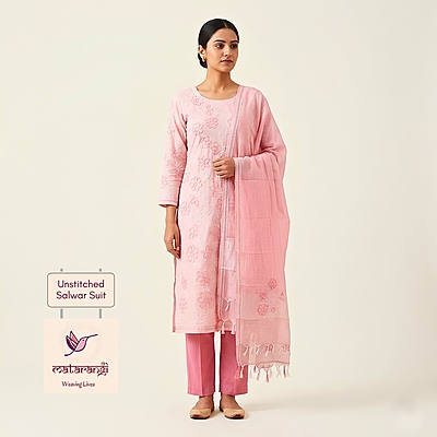 Matarangi Peach Kota Salwar Material