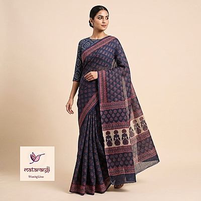Matarangi Blue Kota Saree