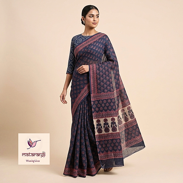 Matarangi Blue Kota Saree