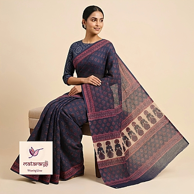 Matarangi Blue Kota Saree