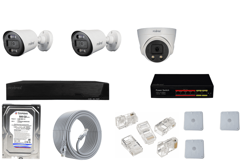 IP 3 CAMERA 4 MP SET