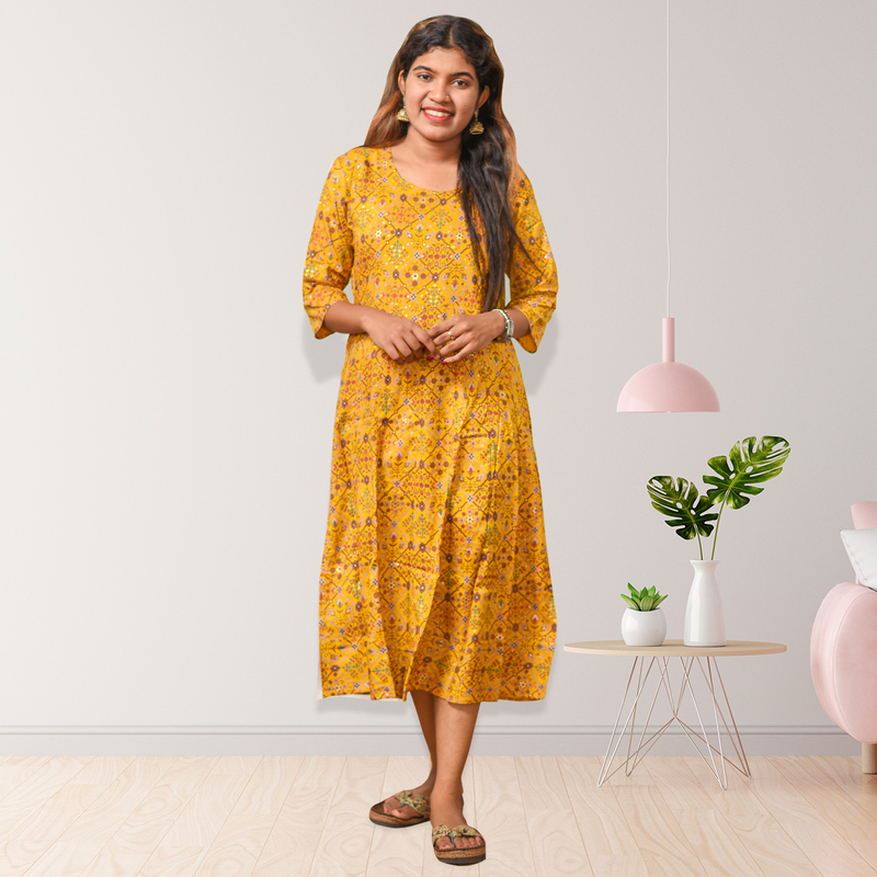 Saniya Sunshine Floral Midi Dress