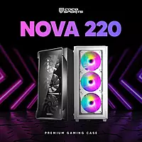 NOVA 220 Gaming PC Case with RGB Lighting & Airflow