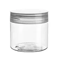 250ml Transparent PET Jar with Lid | 3.25"x2.5"
