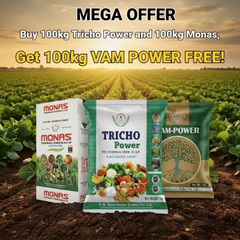 TRI-SYNERGY BUNDLE | Tricho Power + Monas + Vam Power FREE | Complete Soil Health Solution for 35-40 Acres