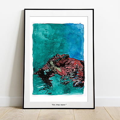 Eat Sleep Repeat-Art No. 101/2022 Eat Sleep Repeat-Art No. 101/2022