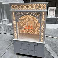 Bring Home Spirituality with Our 3D Om Corian Mandir