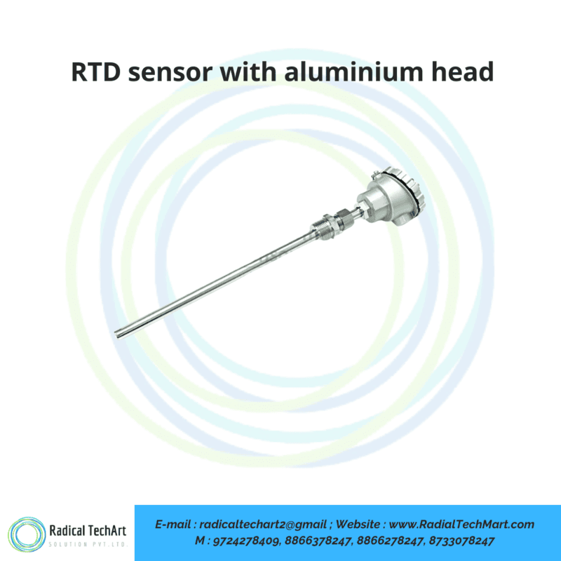 RTD sensor with aluminium head