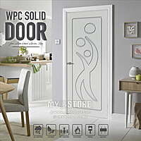 2D Solid WPC Bathroom Door SB2DD1013 2D Solid WPC Bathroom Door SB2DD1013