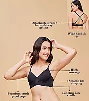 ENAMOR Padded Wired High-Coverage T-Shirt Perfect Lift Bra F138