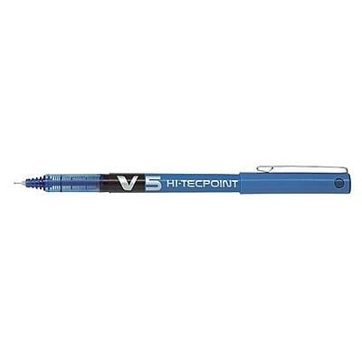 Pilot V5 Liquid Ink Roller Ball Pen -Blue (Pack of 3)