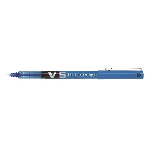 Pilot V5 Liquid Ink Roller Ball Pen -Blue (Pack of 3)