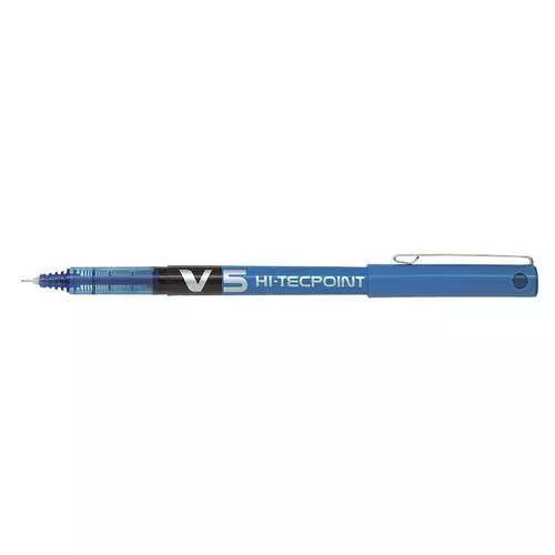 Pilot V5 Liquid Ink Roller Ball Pen -Blue (Pack of 3)
