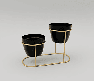 2 Planter Set with Stand 1028-A