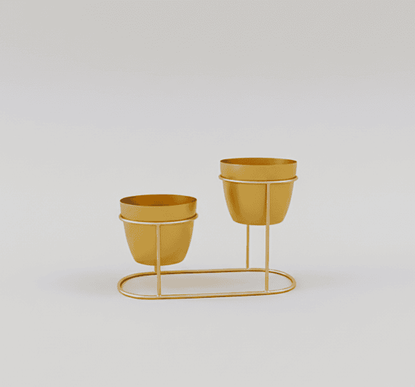 2 Planter Set with Stand 1028-C