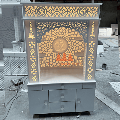 Bring Home Spirituality with Our 3D Om Corian Mandir Bring Home Spirituality with Our 3D Om Corian Mandir