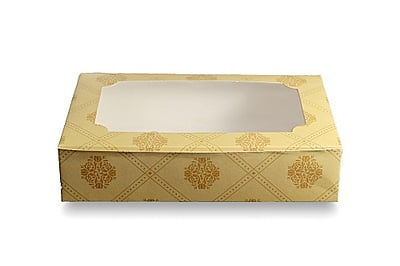 Qson Brownie Box For 6 - Size 9x5x2 inch