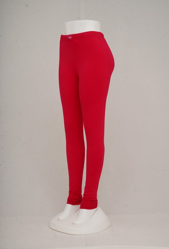 Women Bright Rose Churidar Leggings