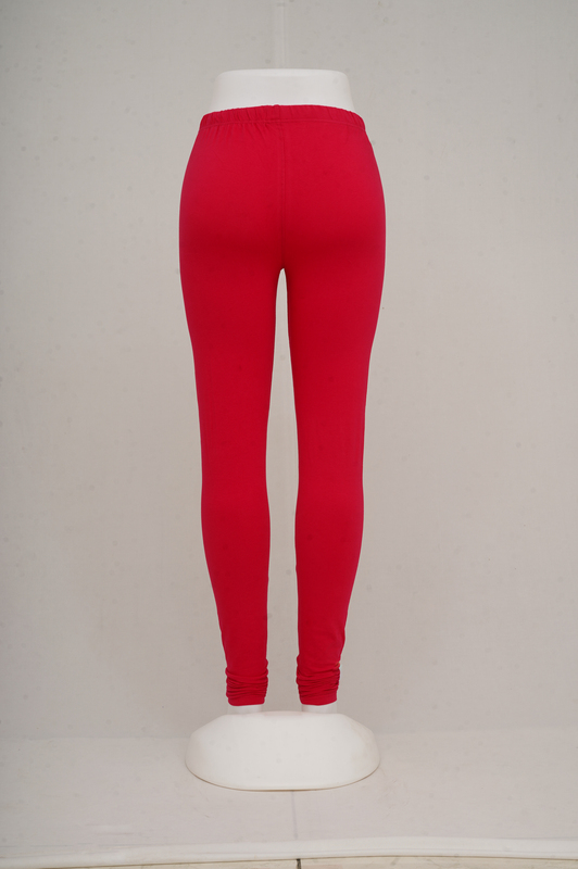 Women Bright Rose Churidhar Leggings