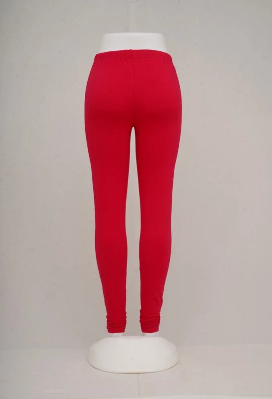 Women Bright Rose Churidar Leggings