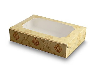 Qson Brownie Box For 6 - Size 9x5x2 inch