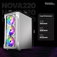 NOVA 220 Gaming PC Case with RGB Lighting & Airflow