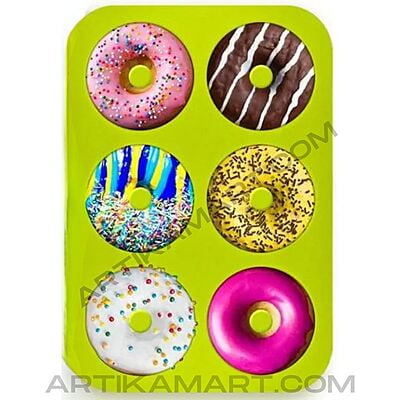 Silicon Mold Donut - 6 Cavity - 50-60g Silicon Mold Donut - 6 Cavity - 50-60g