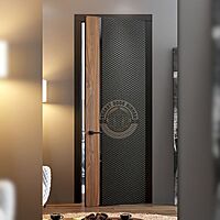 Modern Veneer & PU Painted Door with HDHMR Core & WPC Frame – Premium Entrance Door