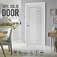 2D Solid WPC Bathroom Door SB2DD1055