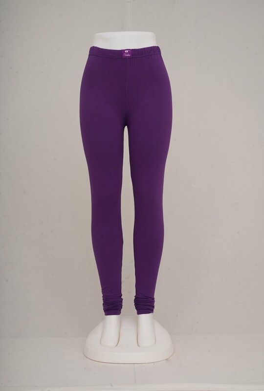 Women Dark Lavender Churidhar Leggings