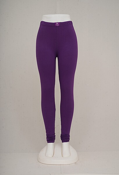 Women Dark Lavender Churidar Leggings
