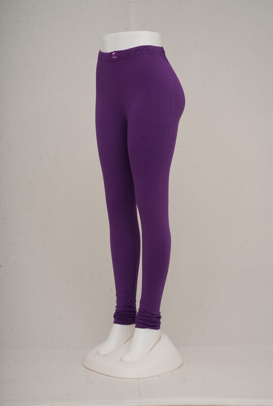 Women Dark Lavender Churidhar Leggings