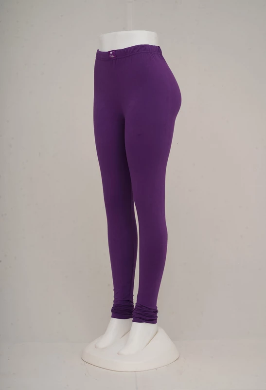 Women Dark Lavender Churidar Leggings