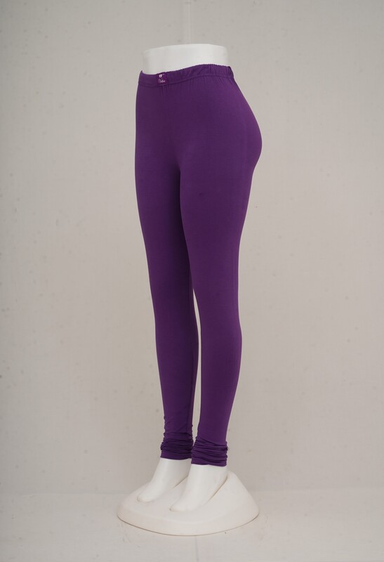 Women Dark Lavender Churidar Leggings