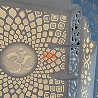 Bring Home Spirituality with Our 3D Om Corian Mandir
