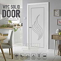 2D Solid WPC Bathroom Door SB2DD1061