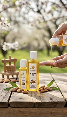 Almond Oil (Cold & Wood Pressed)
