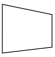 Eurros 110" Cinema White 4K 1cm Edge Frame Screen